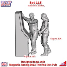 Trackside Unpainted Figure Scenery Display Set 115 Arcade Figures x 2 1:32 Wasp