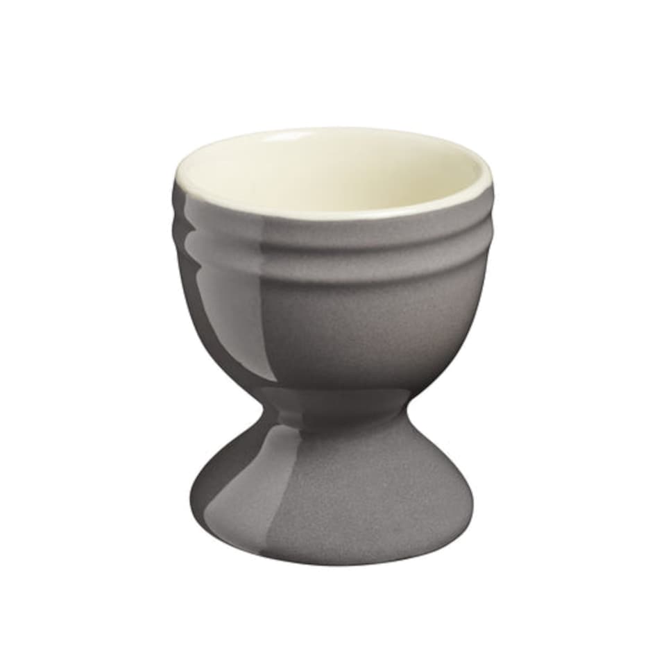 image 1 of Cooks Professional 4 Piece Egg Cup Set - Dishwasher Safe Stoneware | Grey | Grey | 4
