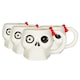 image 1 of Fax Potato Halloween Stoneware Skull Mugs - 750ml - Pack of 4