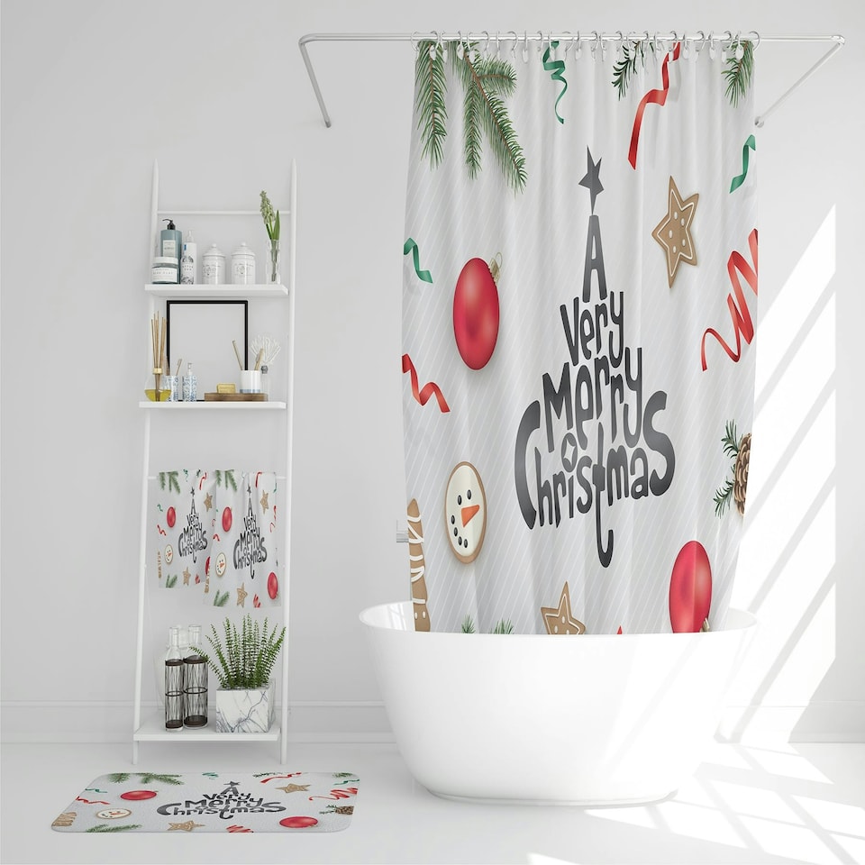 image 1 of Christmas Greeting Design (Bathroom Set)