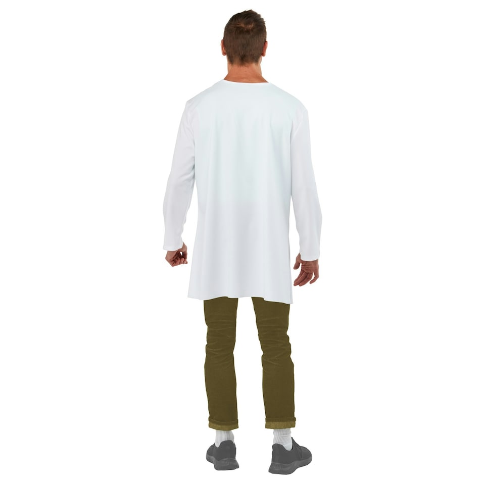 image 1 of Rick And Morty Unisex Adult Rick Costume Set - Blue/White - M Blue | M