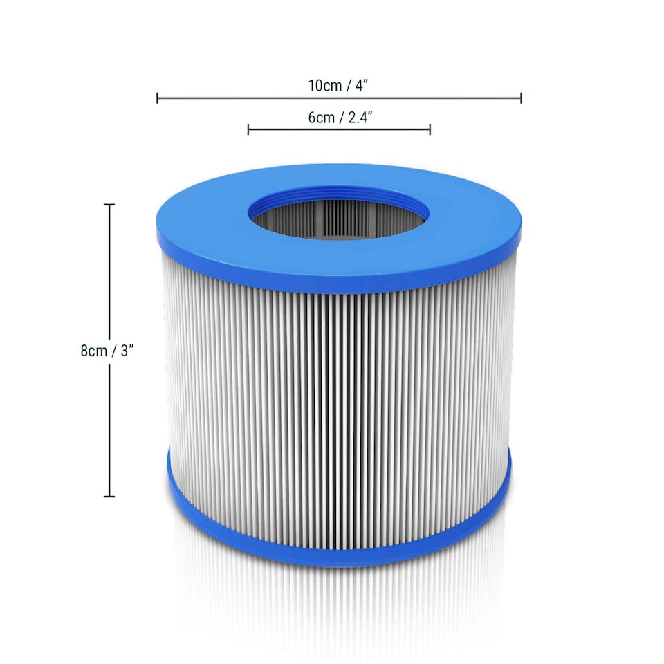 image 1 of Wave Replacement Hot Tub Filter Cartridges, Screw-On/Threaded, Pack of 16
