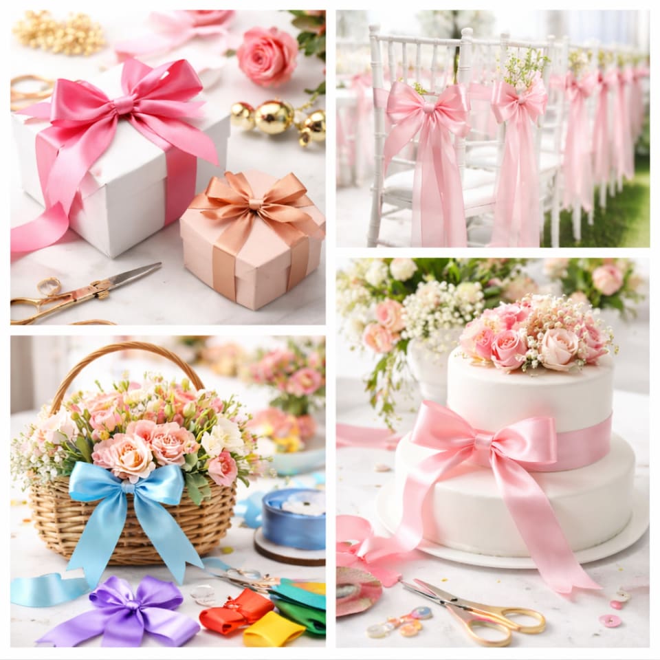 image 1 of Satin Ribbon for Fabric & Gift Wrapping - 6mm x 25 Metres