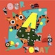 image 1 of Cat Design 4th Birthday Card