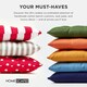 image 8 of Homescapes Garden Bench Cushion Luxury 2 Seater 100% Cotton Indoor Outdoor Seat Pad Blue | 108 x 42 cm