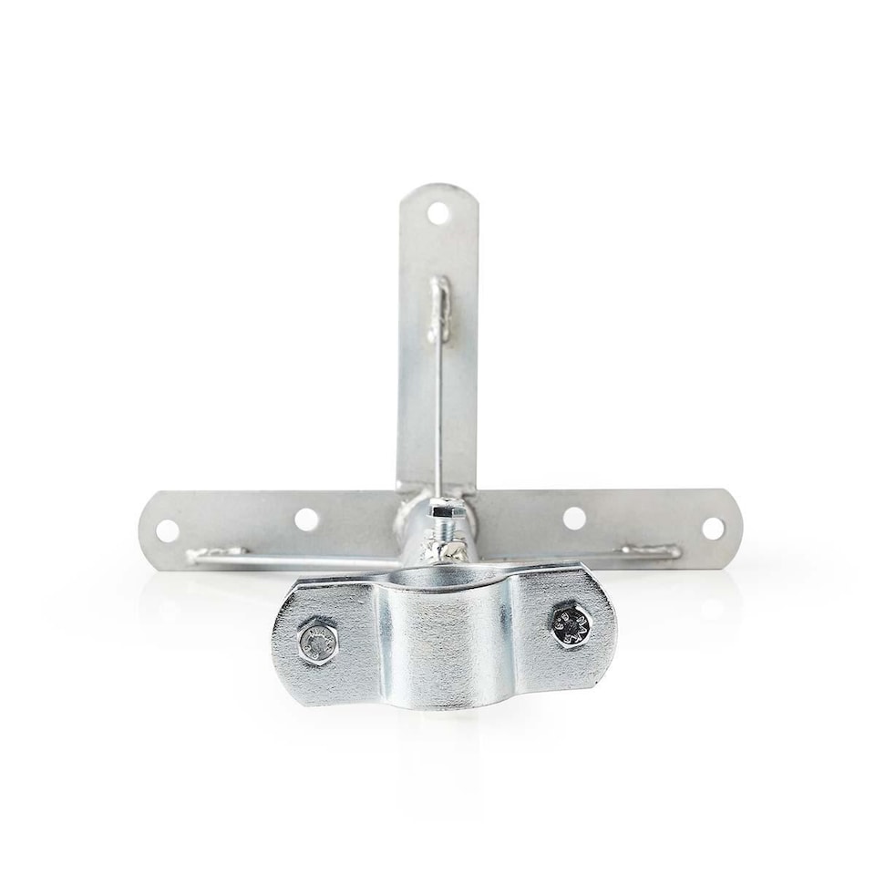 image 1 of Nedis Steel TV Aerial Mast Pole Wall Facia Loft Mount Adjustable 550mm 32-42mm