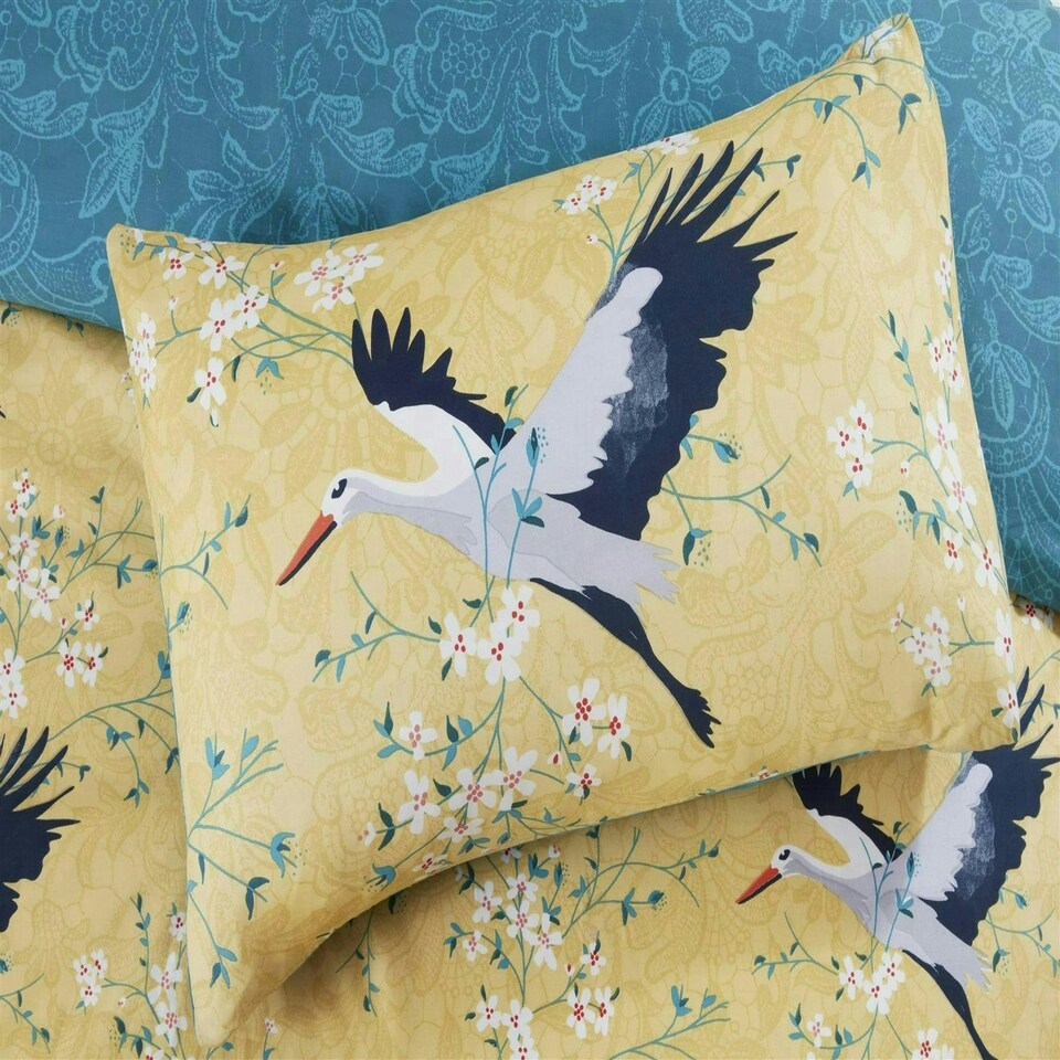 image 1 of Cranes Duvet Cover Set - King