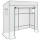 image 1 of Walk-in Garden Green House with Large Roll-up Door and 2 Mesh Windows, Green
