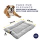 image 2 of DogCrates+ Medium Grey Washable Dog Crate Bed – Soft Anti-Slip Pet Cushion Mat for Dogs, Puppies & Cats Grey | M