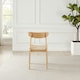 image 5 of Furniturebox Bonnie 2x Oak and Veneer Wooden Rope Dining Chairs