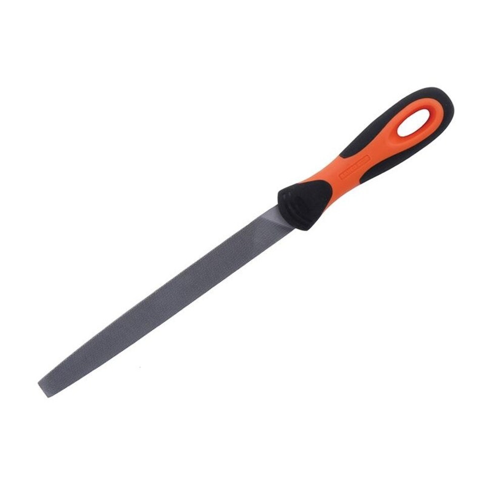 Bahco 1-110-08-1-2 Ergo Handled Engineering Flat Bastard File 200mm (8in) - Multi Colour - One Size
