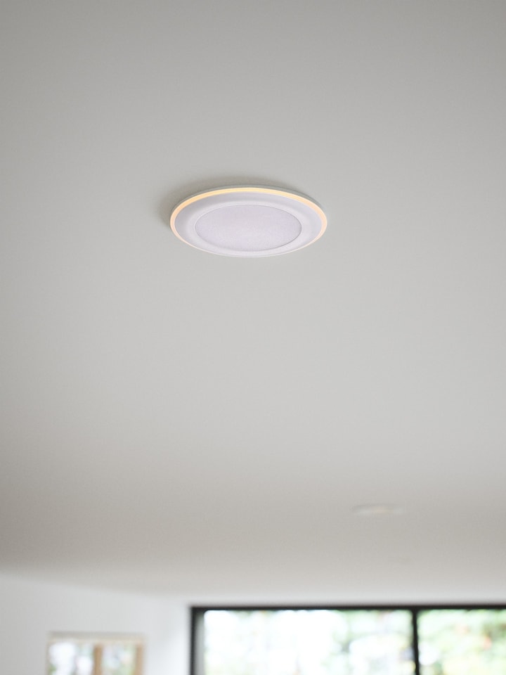 image 1 of Nordlux Elkton Indoor Downlight White Plastic Intergrated LED  3-Level Dimming - Mains Powered, IP20