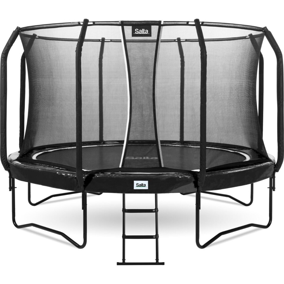 image 1 of 12ft Salta Black Round First Class Edition Trampoline with Enclosure