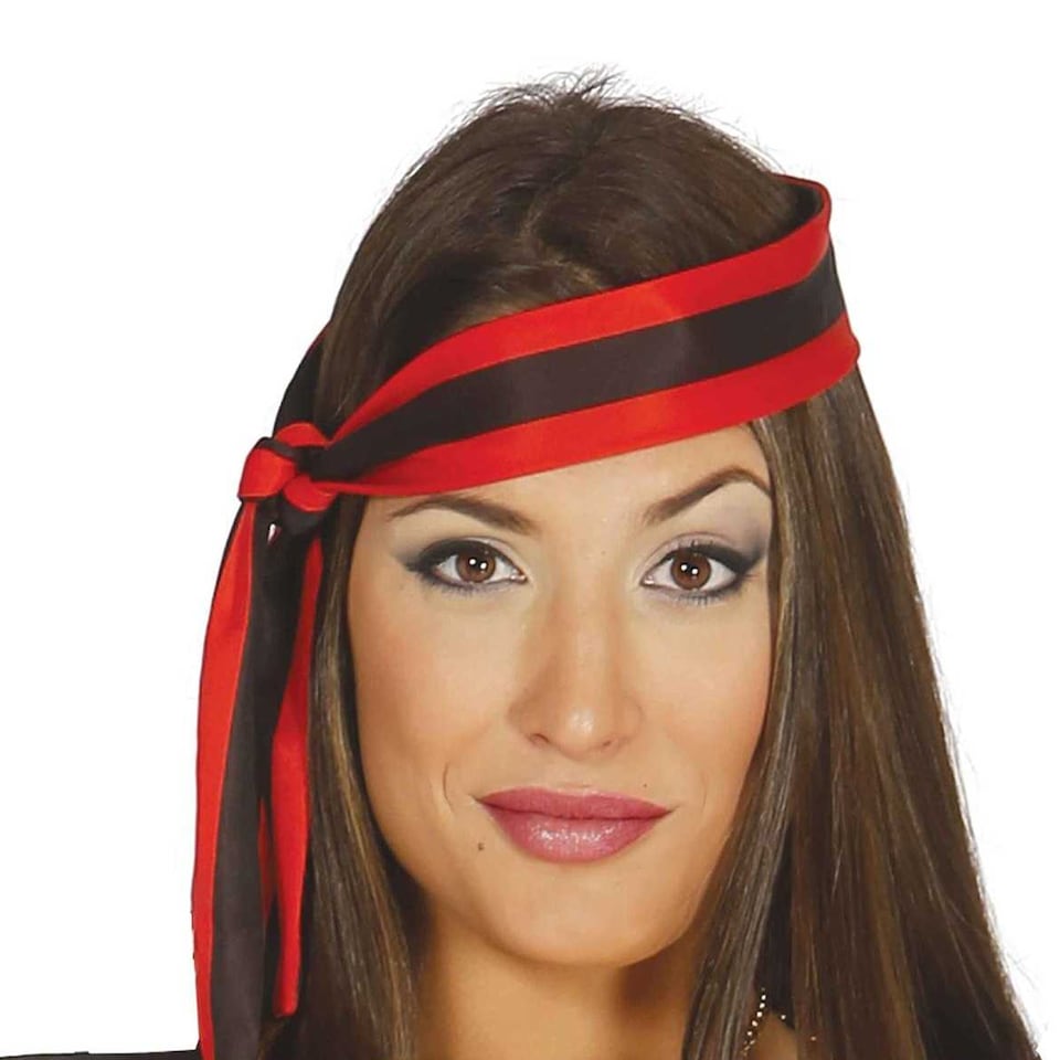image 1 of Fiestas Guirca Womens/Ladies Overseas Pirate Costume Set | Black | Black/Red | L | 1
