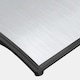 image 10 of Yaheetech 120 cm x 76 cm  Front Door Canopy Outdoor Awning Black White