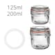 image 5 of Argon Tableware Glass Storage Jar Seals - Medium - Clear - Pack of 6