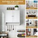 image 3 of COSTWAY Wall-mounted Bathroom Cabinet Storage Medicine Cabinet White