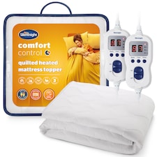 Silentnight Multi-Zone Heated Quilted Mattress Topper, King | White | 1