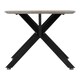 image 3 of Athens Oval Coffee Table - L60 x W100 x H45.5 cm - Concrete Effect/Black | Grey