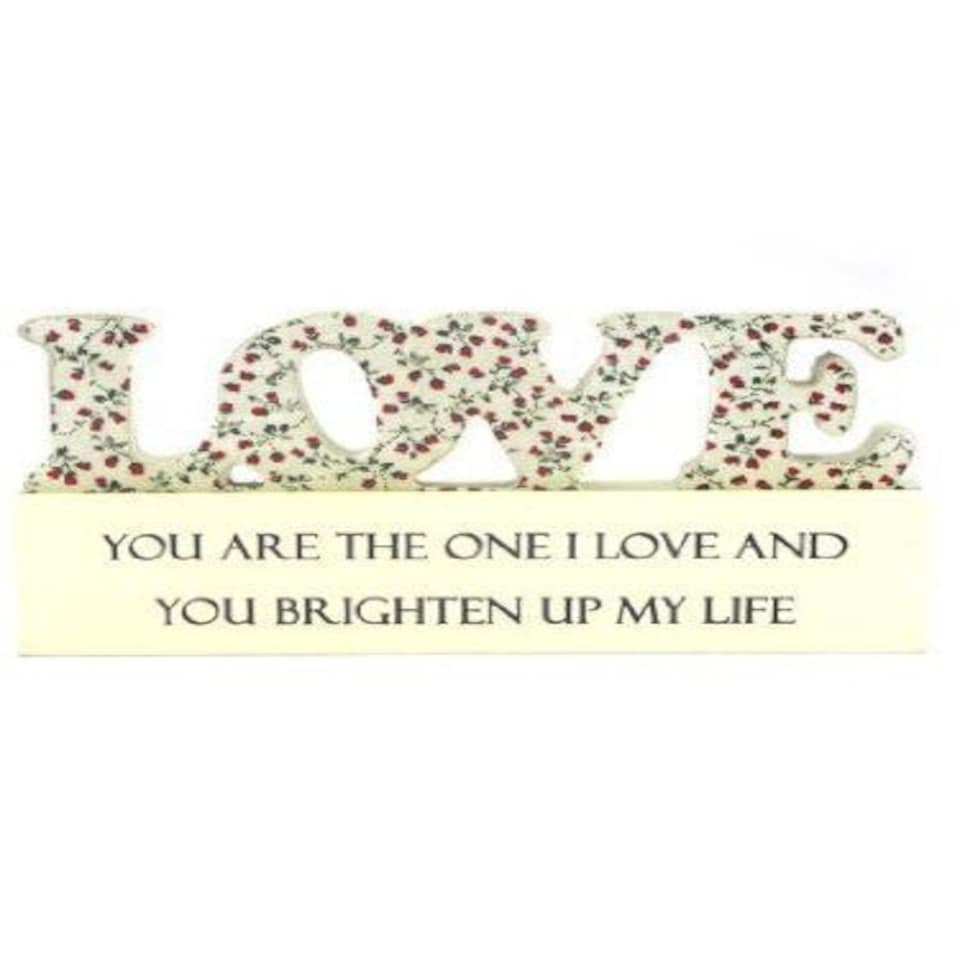 image 1 of Sentiments Die Cut Block Love
