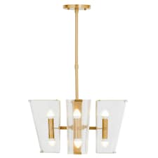 Interiors by Premier Brass Finish Pendant Light