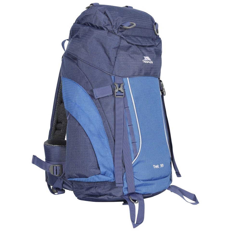 image 1 of Trespass Trek 33 Rucksack/Backpack (33 Litres) | Blue | Electric Blue | 1
