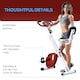 image 6 of HOMCOM Magnetic Resistance Exercise Bike Foldable LCD Adjustable Seat Grey