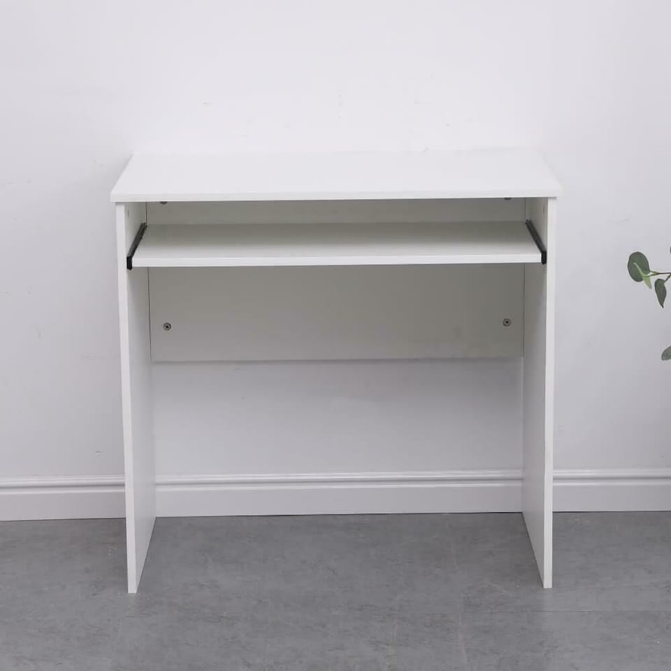 image 1 of Computer Desk PC Laptop Table Home Office Study Workstation | White
