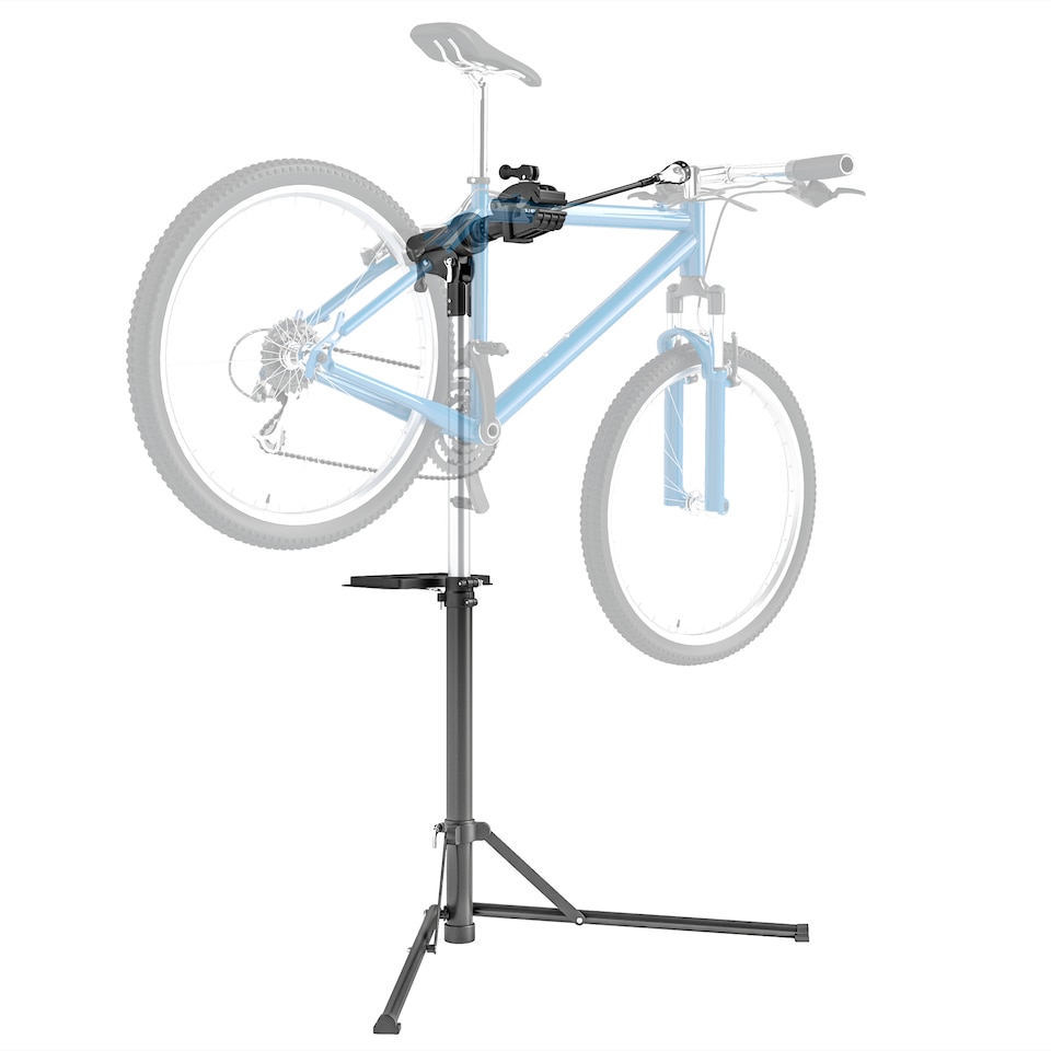 image 1 of HOMCOM Bike Repair Stand, Heavy Duty Bike Stand for Maintenance, Height Adjustable, Foldable