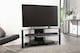image 3 of Essentials TV-Stand with 3 Shelves Black/Glass ESS1200/3-BLK | Black | Black | One Size | 249