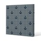 image 1 of Anchors on Rope Pattern (Canvas Print) 90 x 90 x 4cm