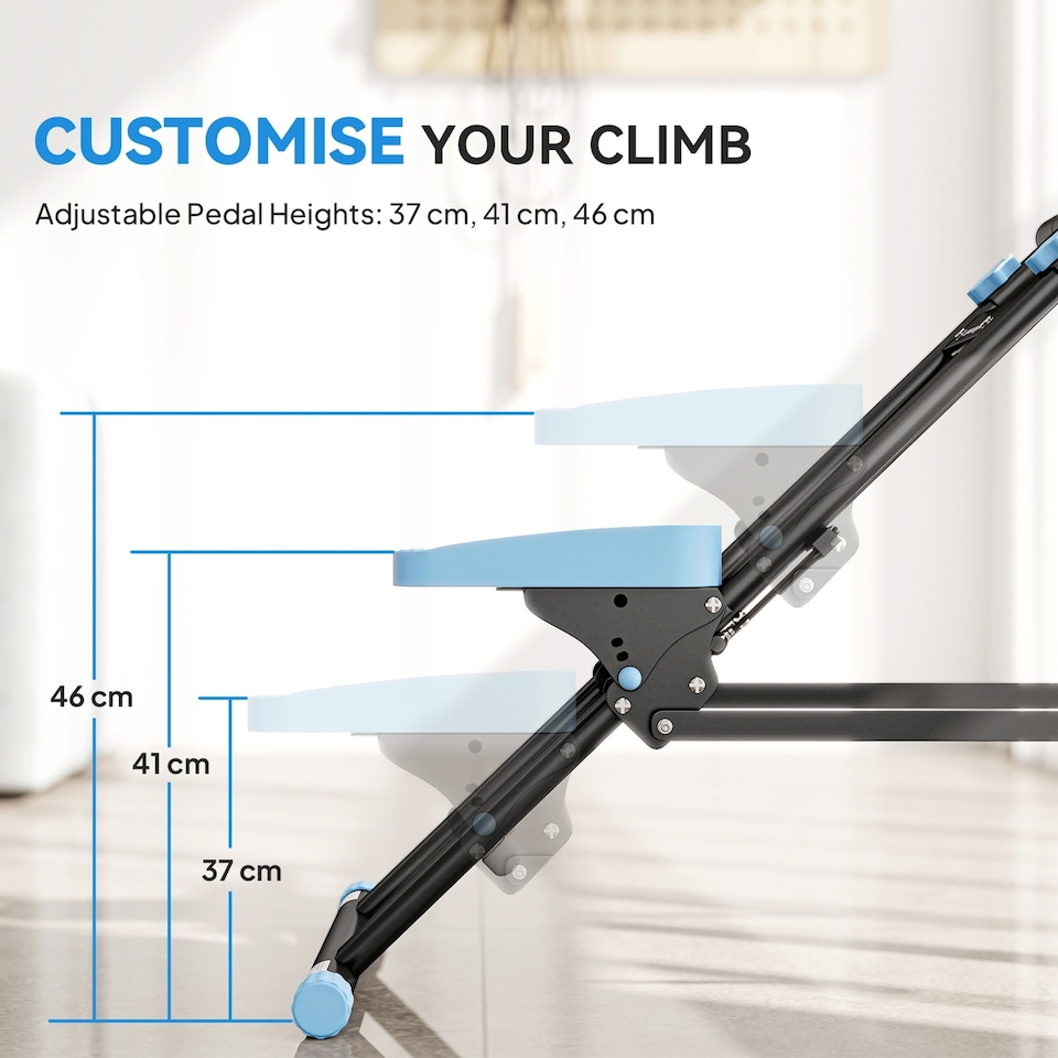 image 1 of SPORTNOW Stair Stepper for Home Gym Exercise, Vertical Climber Machine | Black