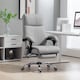 image 2 of Vinsetto Office Chair with 4-point Vibration Massage and Heat, PU Leather High Back Recliner Desk Chair with Adjustable Height, Armrest, Footrest, Swivel Computer Chair for Home, Light Grey