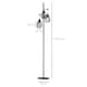 image 7 of HOMCOM Industrial 3-Light Floor Lamp Dimmable Standing Lamp for Living Room