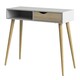 image 3 of Oslo Console Table 1 Drawer 1 Shelf in White and Oak