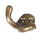 image 3 of Hammer & Tongs Double Coat Hook - W50mm x H35mm - Brass | Gold | Brass | One Size