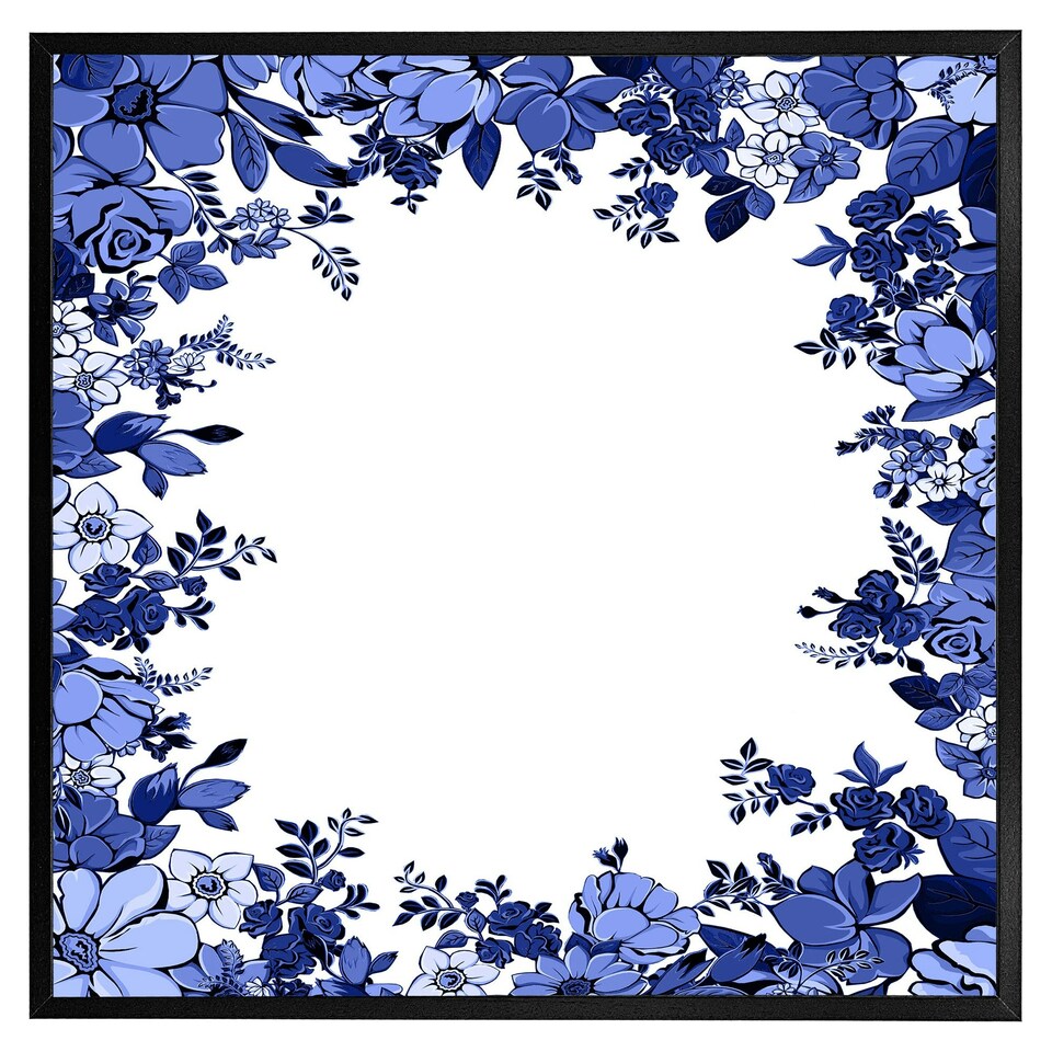 image 1 of Winter floral frame (Picture Frame) Brown | S