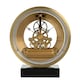 image 5 of Wm.Widdop Round Skeleton Clock on Base Gold