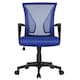 image 1 of Yaheetech Ergonomic Mesh Office Chair Mid-Back 360° Rolling Casters | Blue
