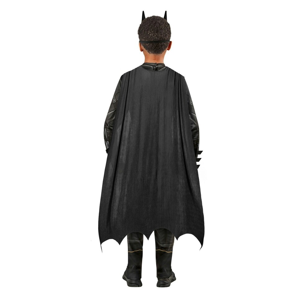 image 1 of Batman Childrens/Kids Classic Costume - Black/Grey - S S