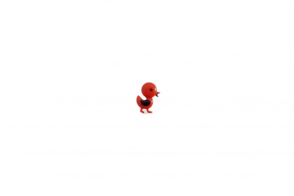 Trimits Red Walking Duck Buttons for Dressmaking - 18mm - per value pack of 50