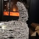 image 8 of 51cm Battery Operated Rattan Woven Blitzen Reindeer with Warm White LEDs