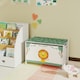 image 8 of AIYAPLAY Toy Box with Lid, Safety Hinges for Kids, Nursery, Bedroom Green | White | 60L x 37W x 39Hcm