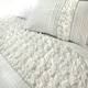 image 1 of Aurora Crinkle Panel Duvet Cover Set White - King - White