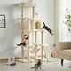 image 2 of Yaheetech Large Cat Tower with Hammock Scratching Posts Beige
