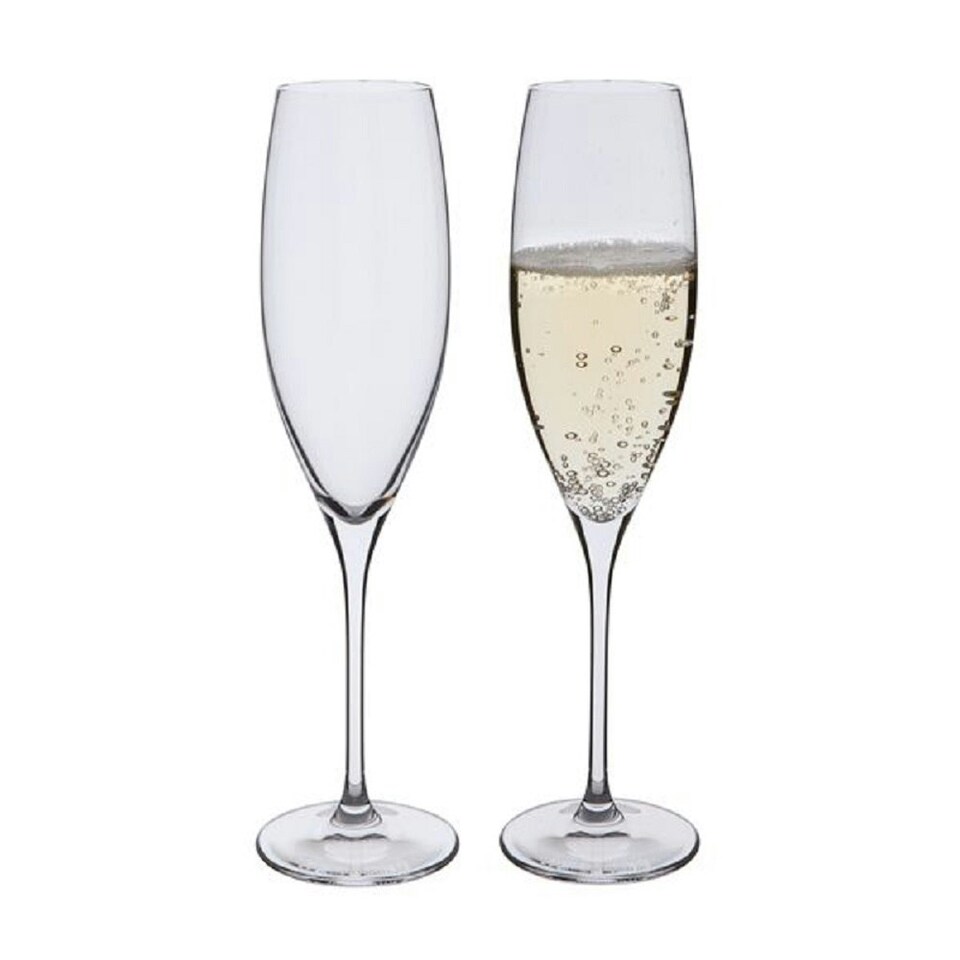 image 1 of Champagne Glasses: 2 x 23.5cl Dartington Crystal Wine Master Champagne Glasses Clear