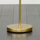 image 1 of ValueLights Gold Floor Lamp Yellow Shade