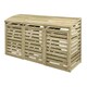 image 7 of Rowlinson Timber Single Bin Store With Double Box Store Brown