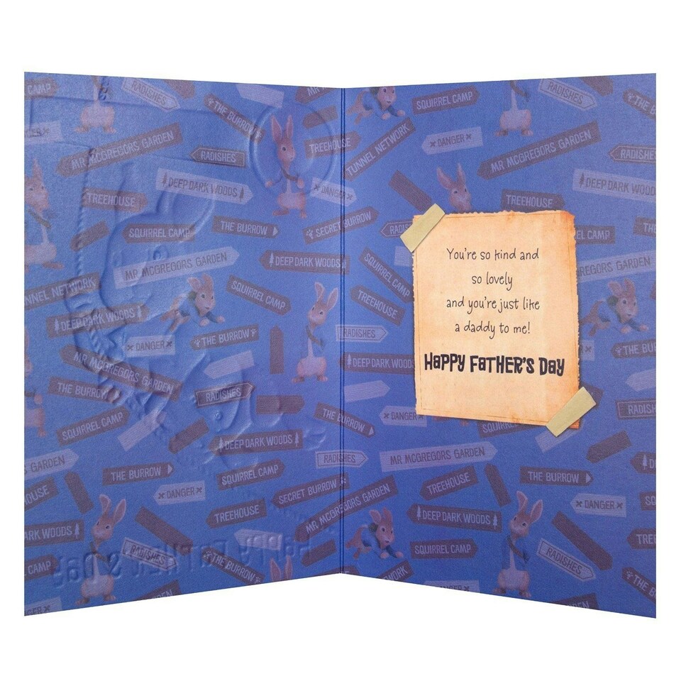 image 1 of Peter Rabbit Father's Day Card 'Like A Daddy'