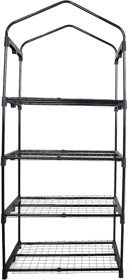 image 1 of Actiasgear - 4-Tier Mini Outdoor Greenhouse with PE Cover | Compact Garden Greenhouse
